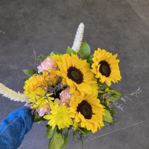 Sunflower & Rose Arrangement